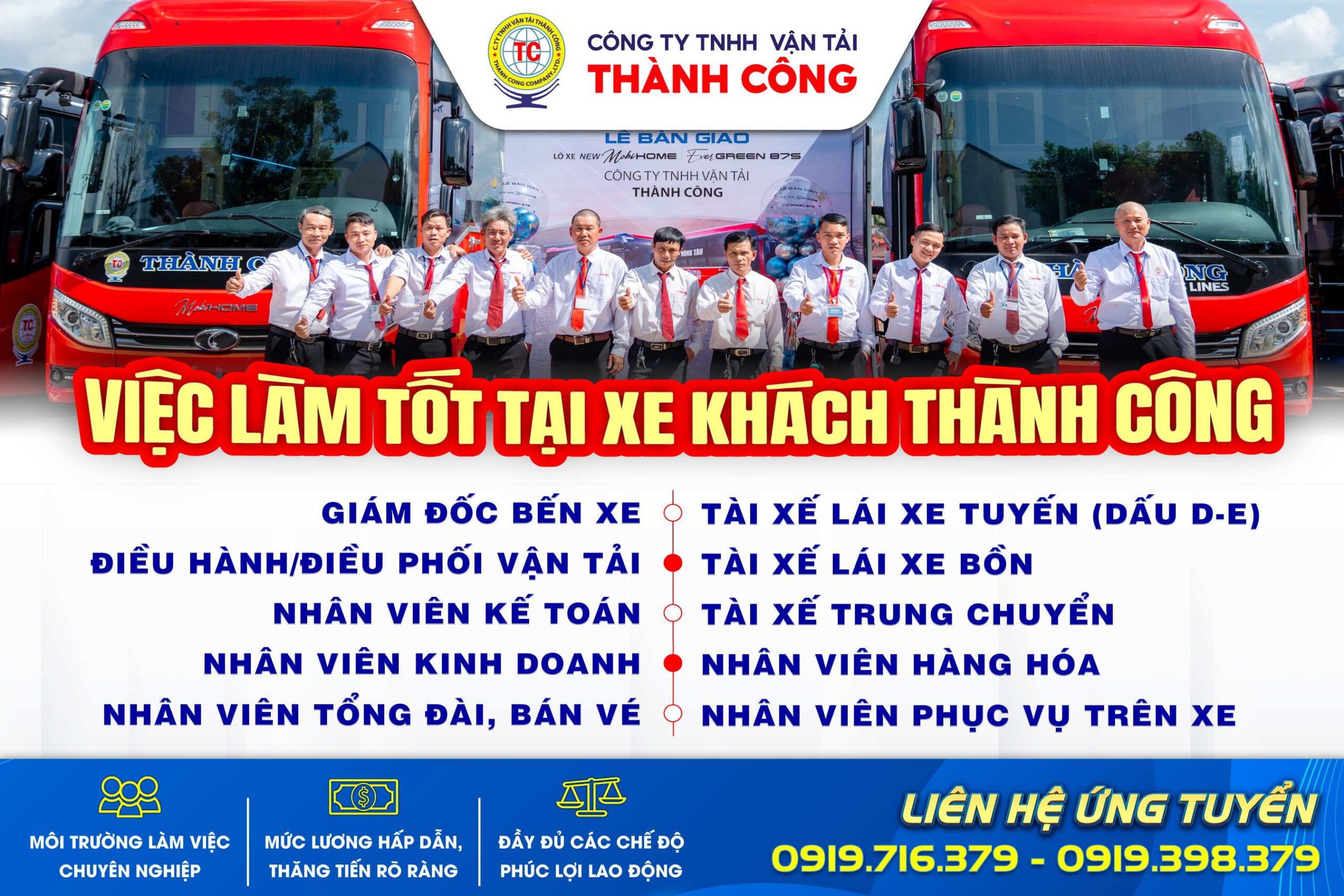 Việc làm tốt tại xe khách Thành Công