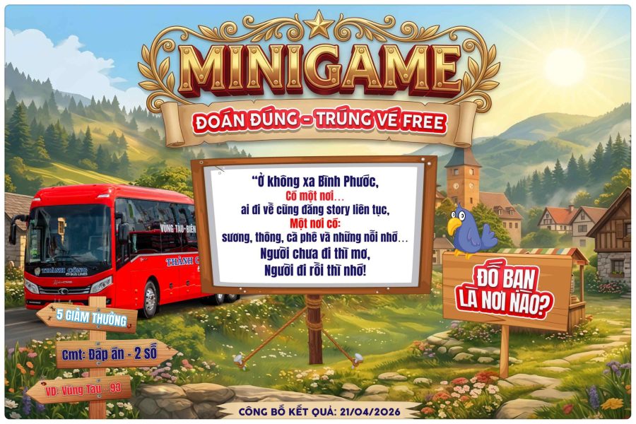 MINIGAME tặng vé xe