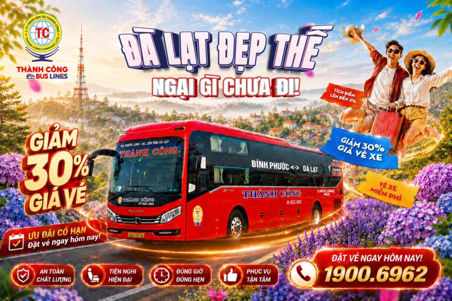 xe khách đi Đà Lạt từ Bình Phước